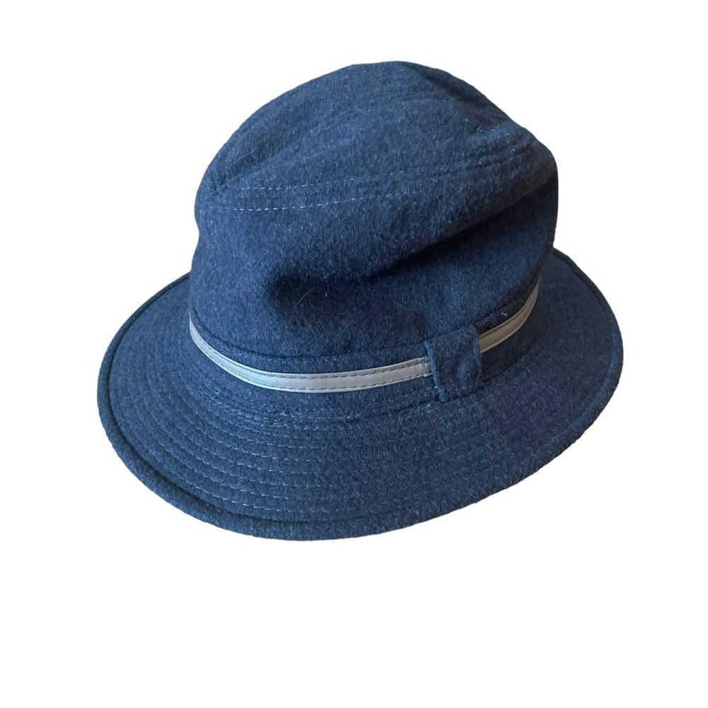 Broner Wool Blend Brown Rimmed Trilby Hat Mens Large